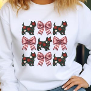 Cairn Terrier Christmas Sweatshirt, Cairn Terrier Mom Gift, Dog Lover Gift, Terrier Dog Xmas Sweater, Cairn Terrier Owner, Terrier Mom