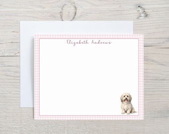 Benutzerdefinierte Havaneser Notecard Set, personalisierter Hund Dankesnotizen