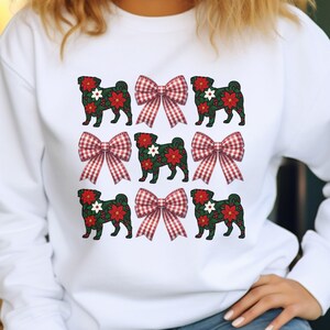 Pug Christmas Sweatshirt, Dog Lover Gift, Holiday Sweaters, Christmas Pug Shirt, Christmas Crewneck, Dog Mom Shirt, Xmas Tshirt, Pug Mama