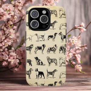 Vintage Dog Breed Phone Case Dog Mom iPhone 16 Case Dog Owner Phone Case Small Birthday Gift Dog Mom Gift Dog Lover Aesthetic Phone Case
