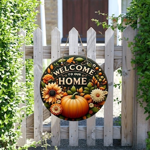 Fall Welcome Door Hanger, Fall Wooden Door Hanger, Fall Wooden Front Door Decor, Hello Fall Wooden Door Hanger, Pumpkin Fall Door Sign
