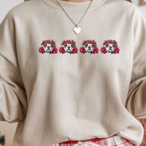 Englische Bulldogge Sweatshirt, Hunde-Liebhaber-Geschenk, Feiertags-Pullover, Weihnachten Englische Bulldogge-Shirt, Hundemama-Shirt, Weihnachtshemd, Weihnachten Rundhalsausschnitt