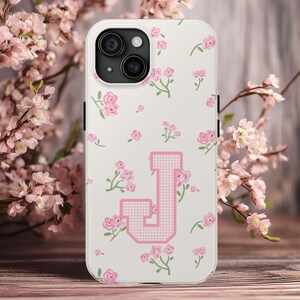 Personalized Preppy Phone Case Grandmillenial iPhone 15 Case Coquette iPhone 13 Case iPhone Cases Bow Phone Case Floral iPhone Case