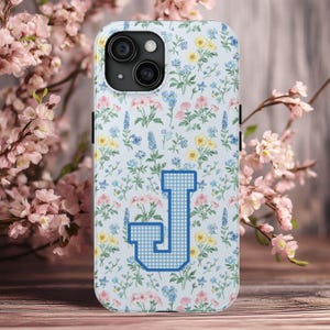 Personalized Preppy Phone Case Grandmillenial iPhone 15 Case Coquette iPhone 13 Case iPhone Cases Bow Phone Case Floral iPhone Case