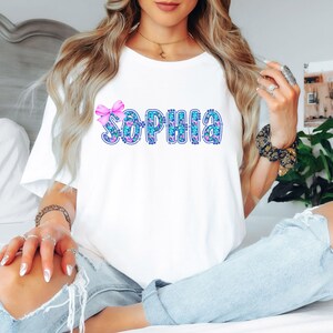 Custom Name Shirt, Custom Grandma Shirt, Personalized Shirt, Customized Shirt for Mom, Custom Floral Name Shirt, Grandmillenial Floral Name