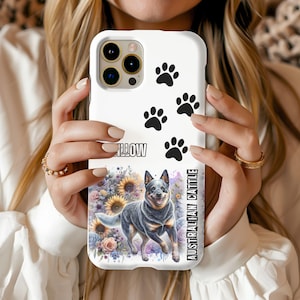 Custom Australian Cattle Dog Phone Case, Personalized Australian Cattle Dog iPhone Case, Dog Lover Gifts, Dog Mom Dad Gift, Pet Memorial