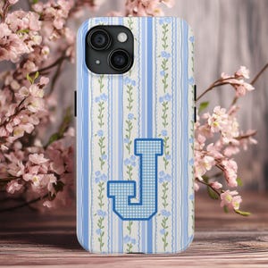 Personalized Preppy Phone Case Grandmillenial iPhone 15 Case Coquette iPhone 13 Case iPhone Cases Bow Phone Case Floral iPhone Case