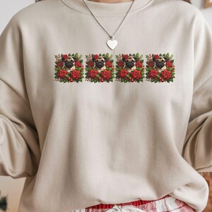 Pug Christmas Sweatshirt, Dog Lover Gift, Holiday Sweaters, Christmas Pug Shirt, Christmas Crewneck, Dog Mom Shirt, Xmas Tshirt, Pug Mama