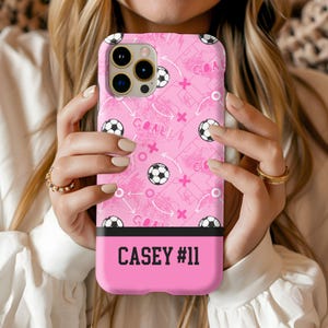 Fußballspieler Handyhülle mit Name Nummer, Personalisierte Fußball Handyhülle, Fußball Handyhülle personalisiert, Fußballspieler Geschenk, Fußballspieler Handyhülle