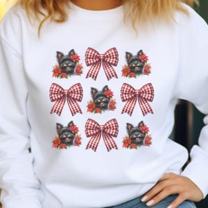 Cairn Terrier Christmas Sweatshirt, Cairn Terrier Mom Gift, Dog Lover Gift, Terrier Dog Xmas Sweater, Cairn Terrier Owner, Terrier Mom