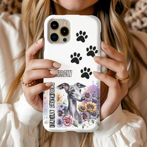 Custom Italian Greyhound Phone Case, Italian Greyhound iPhone Case, Dog Lover Gifts, Dog Dad Mom Gift, Pet Memorial