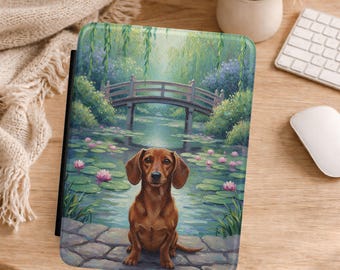 Dackel von Lily Pond Kindle Hülle | Hund E-Reader Hülle