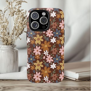 Boho Floral Phone Case iPhone 16 Case Botanical Phone Case Floral Aesthetic iPhone 15 Pro Case iPhone 15 Pro Max Case Daisy iPhone 14 Pro