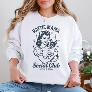 Rat Terrier Vintage Style Shirt, Custom Dog Mama Shirt, Social Club Custom Personalized Name, Women&#39;s Shirt, Gift for Dog Lovers