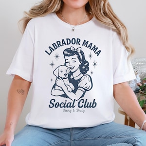 Labrador Retriever Vintage Style Club Shirt, Labrador Lover Tee, Personalized Labrador Mom Shirt, Labrador Retriever Shirt, Labrador Gifts