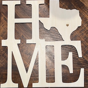 Texas Pride Home Sign - Farmhouse Chic Wall Hanging
