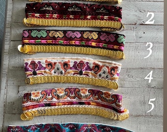Diademas bordadas por computadora/diademas tradicionales palestinas
