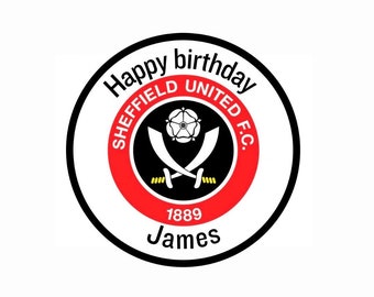 Birthday personalised football stickers