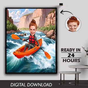 Niestandardowa żeńska dama dziewczyna przejażdżka łodzią surfing na świeżym powietrzu rozrywka na świeżym powietrzu wycieczka statek łódź rejs podróż oceaniczna podróż morska karykatura