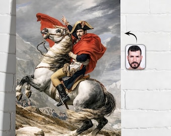 Custom Napoleon Portrait, Personalized Military Art (Digital File or Poster/Canvas Print