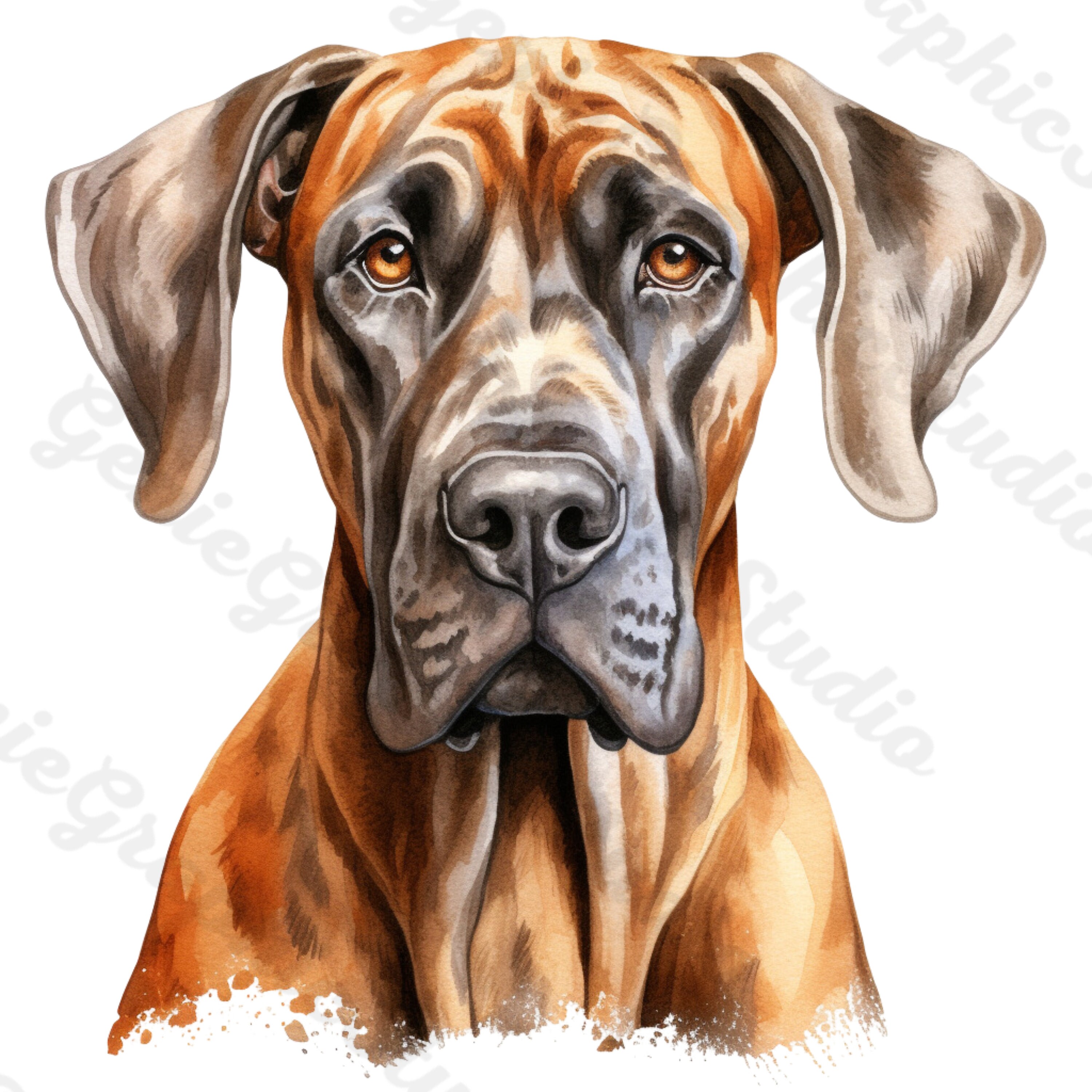 Great Dane PNG Bundle, Dog PNG, Dog Clipart, Printable Dog Art for Pet ...