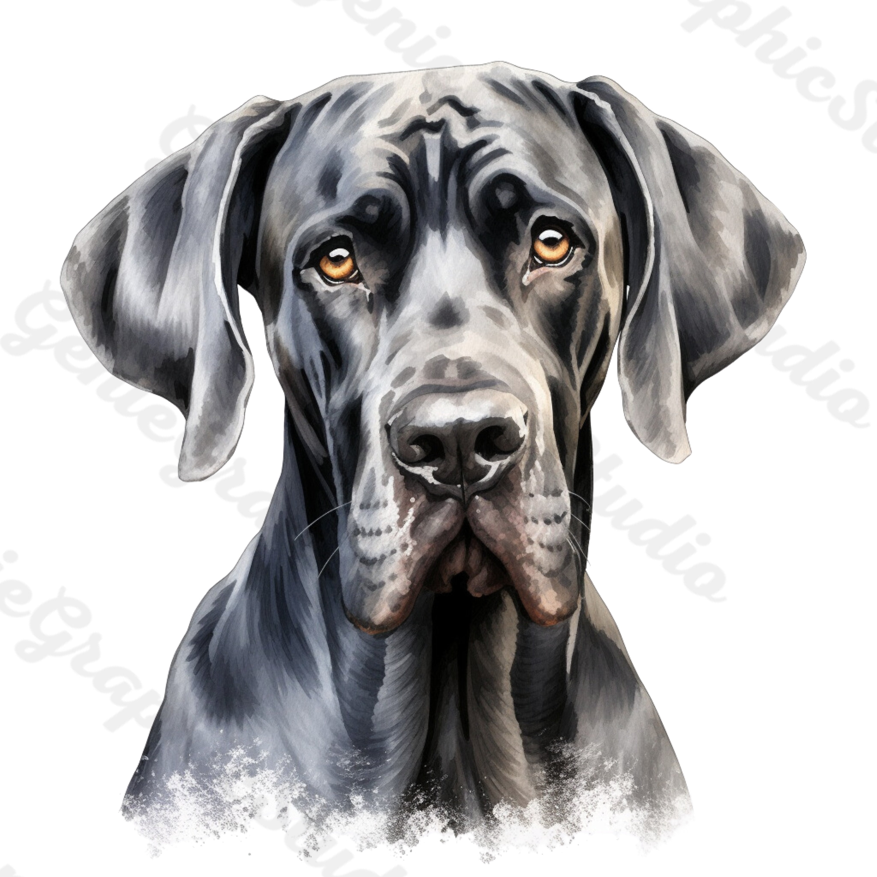Great Dane PNG Bundle, Dog PNG, Dog Clipart, Printable Dog Art for Pet ...
