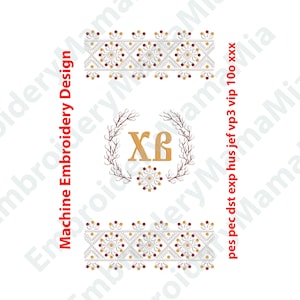 Ukrainische Osterstickerei - Weidenkranz, Korb, Umhang (Digitaler Download)