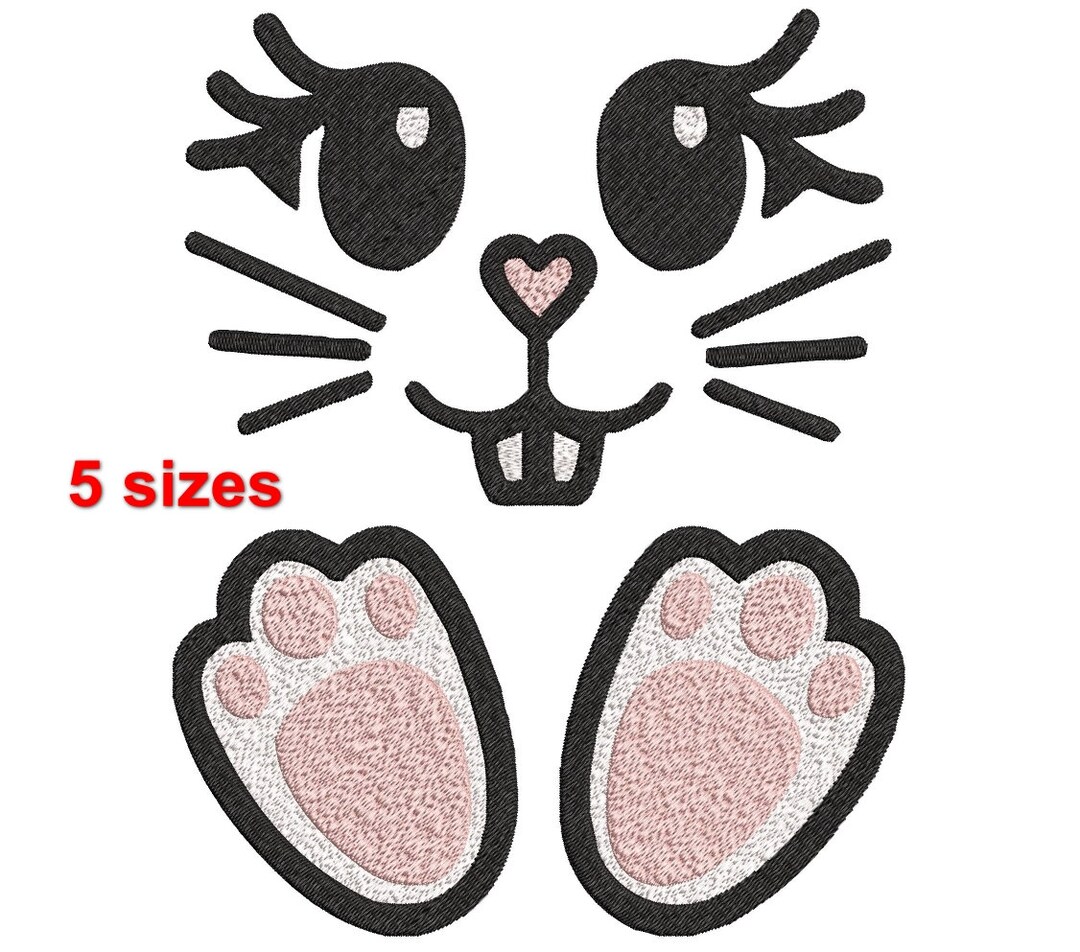 Fun Rabbit Designs Funny Rabbit Embroidery Design, Pet Lover Gift (digital Download) - Etsy