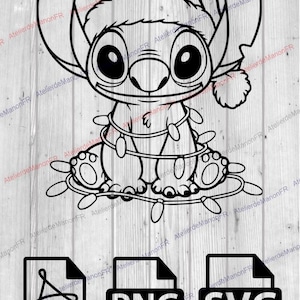 Stich Silhouette Weihnachten - digitale Datei - SVG PDF PNG