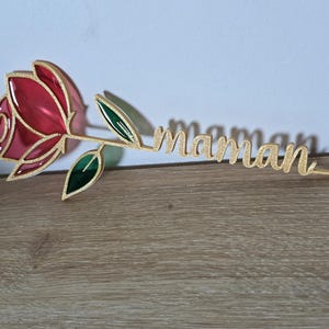 Rose Maman - Fichier numérique SVG/DXT/3MF