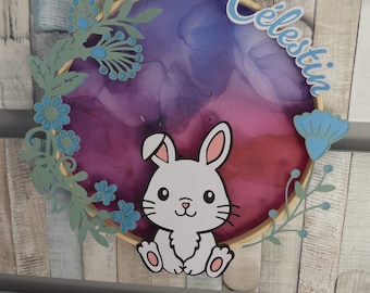 Cadre bébé Lapin / Décoration