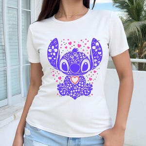 Stitch Mandala SVG - Fichier numérique - Mandala Svg - Silhouette fichier, T-shirt Svg, Png, imprimable, clipart, svg lilo et stitch image 4