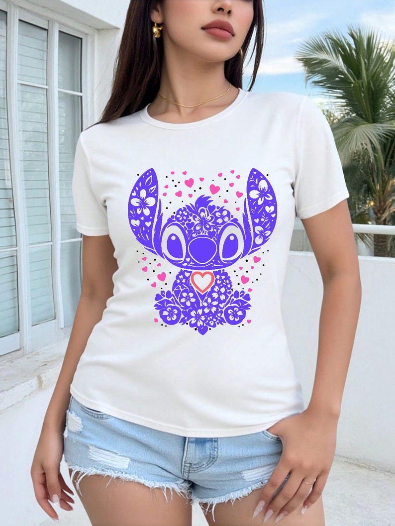 Stitch Mandala SVG - Fichier numérique - Mandala Svg - Silhouette fichier, T-shirt Svg, Png, imprimable, clipart, svg lilo et stitch image 4