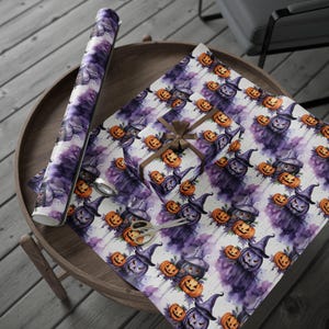 Wrapping Paper Halloween Gift Spooky Gift Wrap for Halloween Lover Gift Wrap Vintage Halloween Gift Paper for Spooky Season Party Gift
