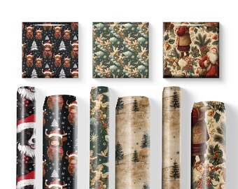 Christmas Wrapping Paper Bestseller Bundle – 5 Top Designs Gift Wrap Set | 5 Roll Bundle