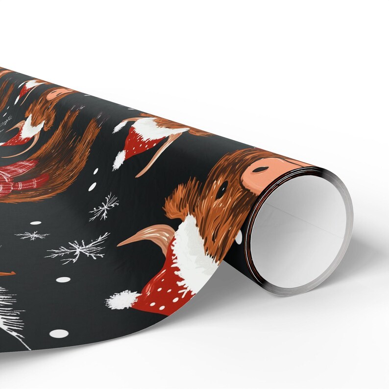 Highland Cow Scarf For Women - Black Cashmere Blend Oversize Shawl Wrap