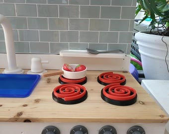 Kids kitchen Stove Burners, Knobs and Taps – Toy, Play Kitchen & Mud Kitchen Accessories