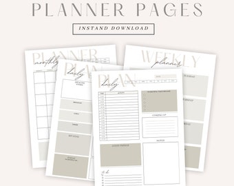 Digital Planner | Digital Planner | Printable Planner |  Daily, Weekly, Monthly & Planner | GoodNotes | Notability