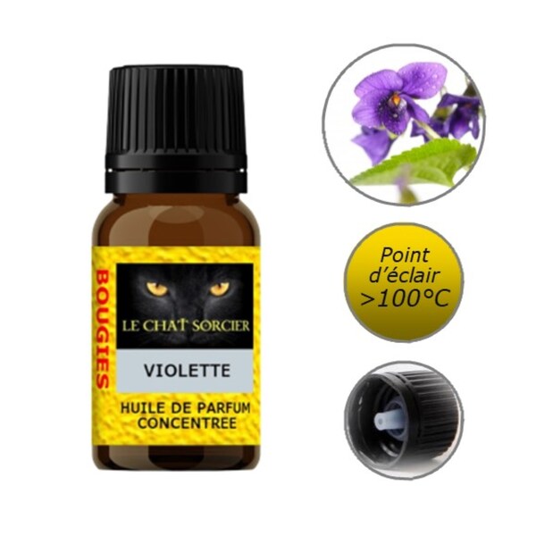 Huile de Parfum pour Bougies - Violette - 10ml