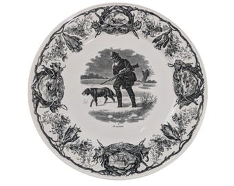 Villeroy & Boch La Chasse Le Retour Dinner Plate Discontinued Toile Hunting