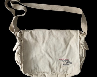 Vampire Diaries Season 1 Cast Crew Wrap Gift Canvas Messenger Bag Ultra Rare