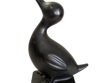Vintage Virginia Metalcrafters Cast Iron Duck Door Stop Lawn Ornament 12" Nice
