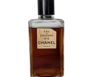 Vintage Chanel No 5 Paris Eau de Cologne 75 Degrees Sealed Original Formula 70s