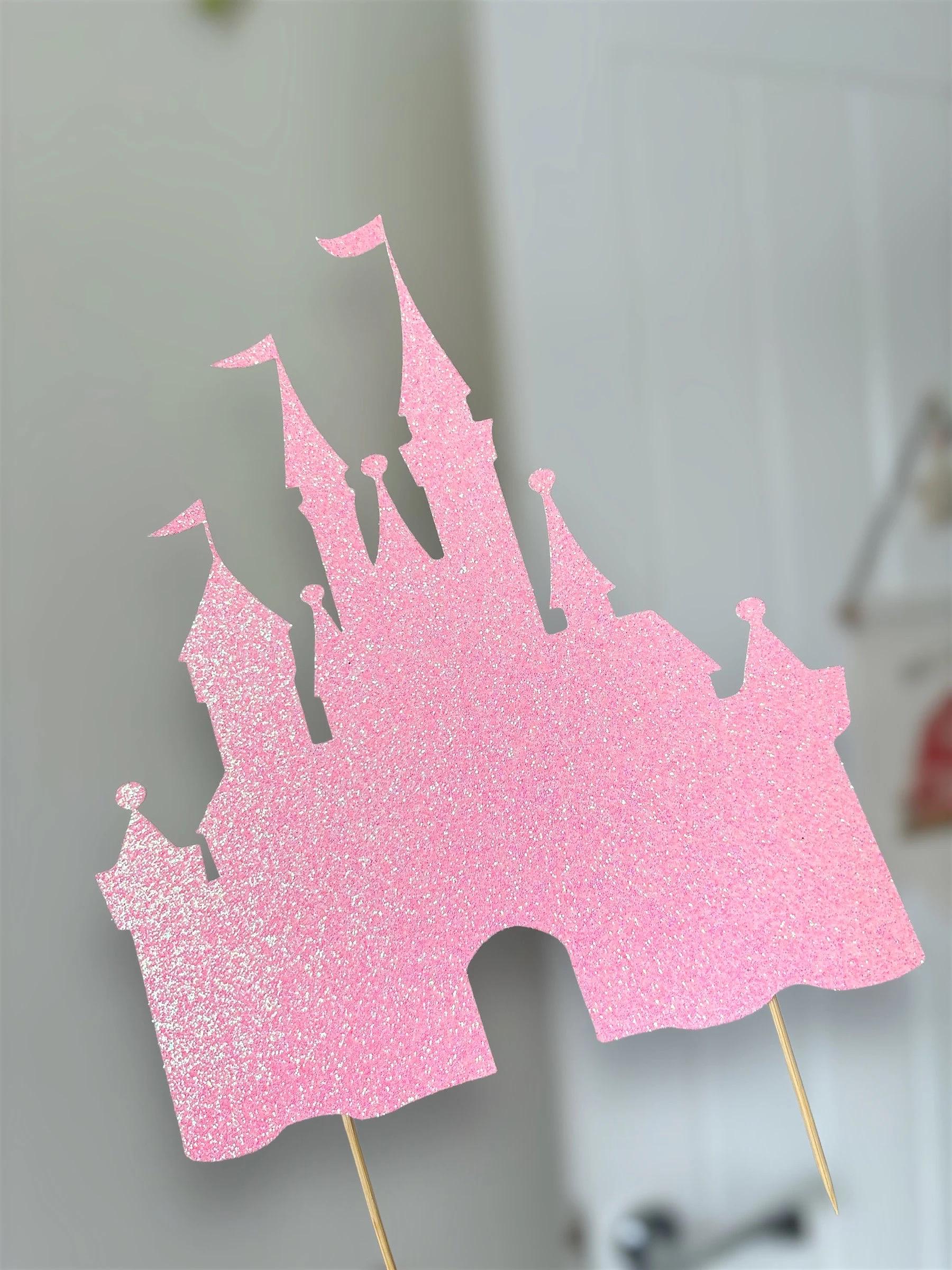 HOMEZZO Princess Castle Cupcake Stand - 3-Tier Cardboard Display For Birthday Party Decor