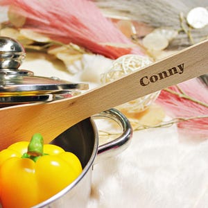 Wooden spoon • Individual • Engraved • Personalized • Gift idea • Spatula