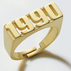 Ring Jahr benutzerdefinierte Datum Ring Graduierung Klasse Ringe Team Geschenk Geburtstag Jahrestag Vater Oma