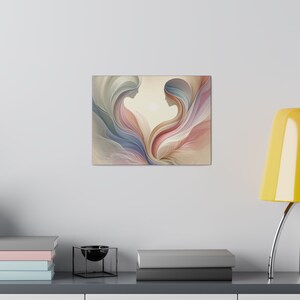 Whispers of Unity: Pastel Embrace Matte Canvas, Stretched, 0.75" - Etsy