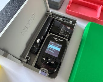 Accu Chek Guide Case | Protect and organize diabetes accessories Magnetic Closure 3d printed