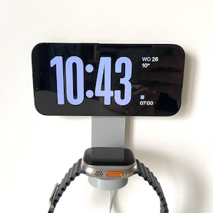 MagSafe & Apple Watch Wall Mount | Secure Minimalist Snap-Fit charger dock 3D Print