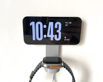 MagSafe & Apple Watch Wall Mount | Secure Minimalist Snap-Fit charger dock 3D Print